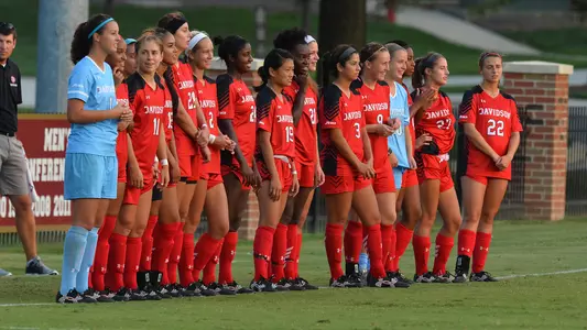 Davidson Women's Soccer action photo.