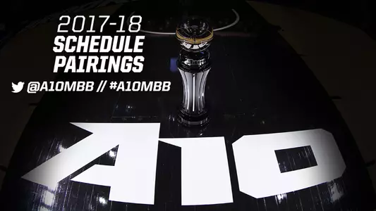 Graphic of 2017-18 A-10 Men's Basketball Pairings