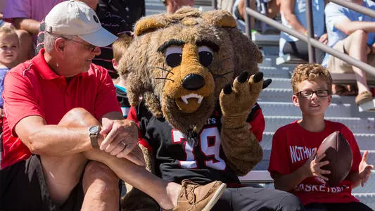 Photo of Mr. Cat in the crowd at football
