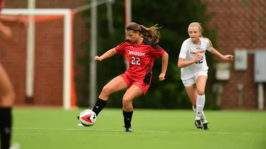 action shot of Allison Gray women's soccer