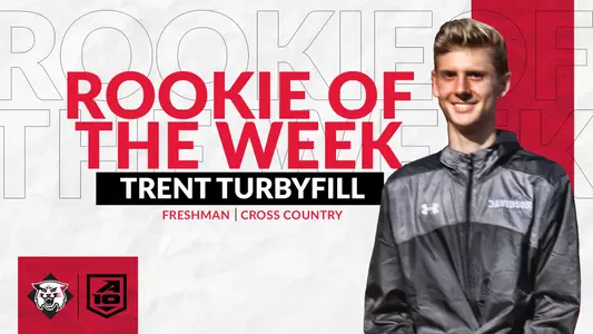 A graphic of Rookie of the Week, Trent Turbyfill
