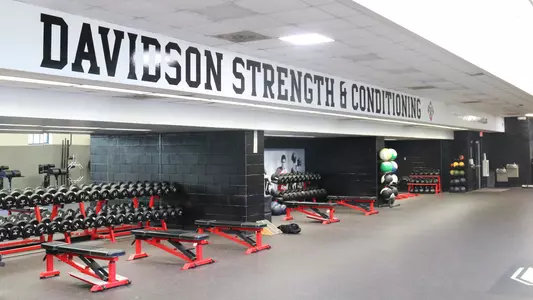 A photo of the weight room