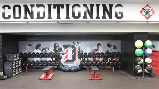 A photo of the weight room