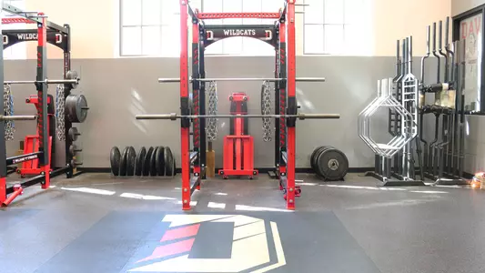 A photo of the weight room
