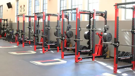 A photo of the weight room