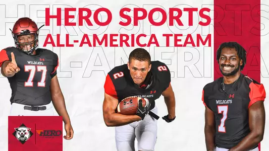 A graphic of the HERO Sports All America team