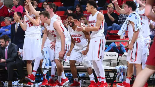 Photo of Davidson Men's Basketball Bench