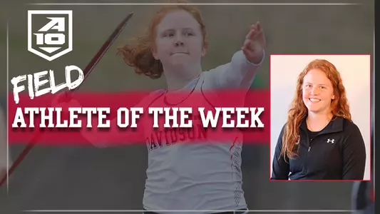 Graphic of Carly Peters, Field Athlete of the Week