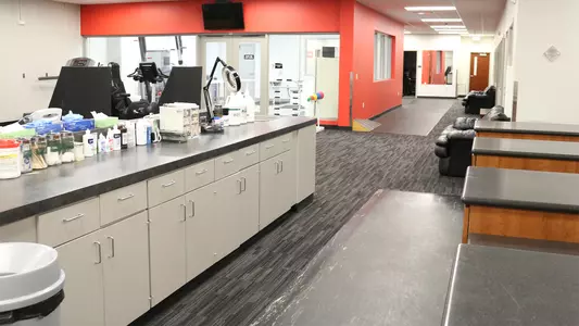 A photo of the athletic training room