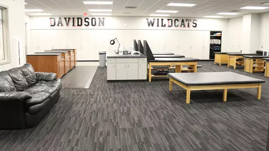 A photo of the athletic training room
