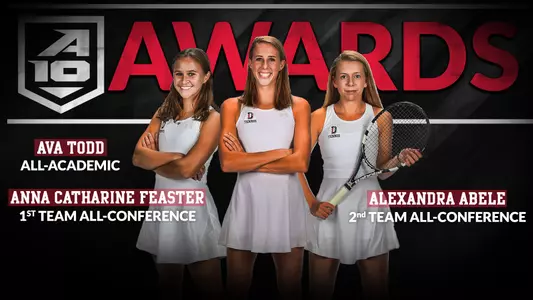 2018 A-10 women's tennis award winners