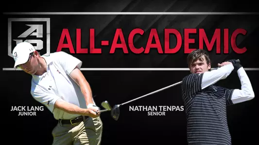 Graphic of 2018 A-10 All-Academic Men's Golf