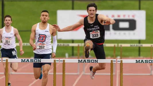 Photo of Sean Caveney at the Atlantic 10 Outdoor Championship