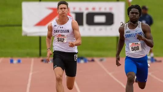 Photo of Stockton McGuire at the A-10 Championship