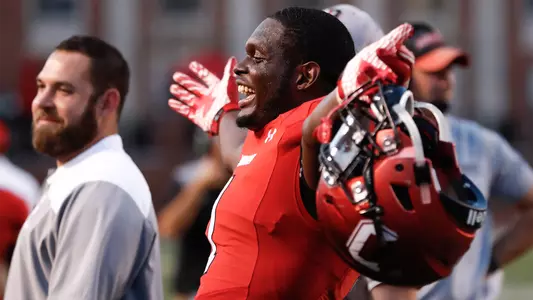 A photo of Tony Collins celebrating