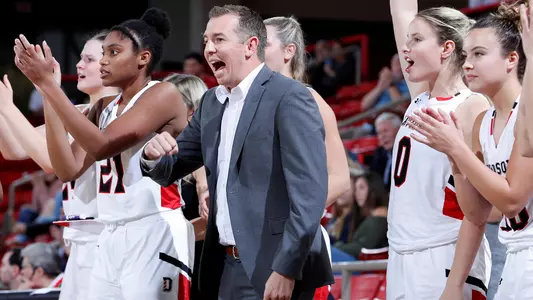 WBB huddle cheer