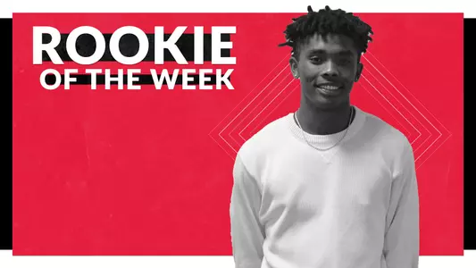 A graphic of Men's Track & Field's Jordan Benson