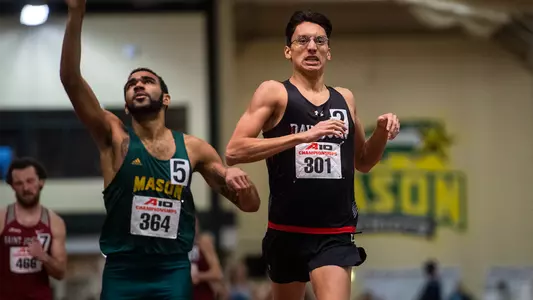A photo of Daniel Alvarez at the 2019 A-10 Indoor Championship