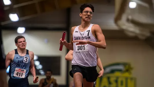 A photo of Daniel Alvarez at the 2019 A-10 Indoor Championship