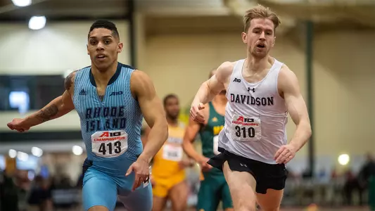A photo of Jacob Hostetler at the 2019 A-10 Indoor Championship