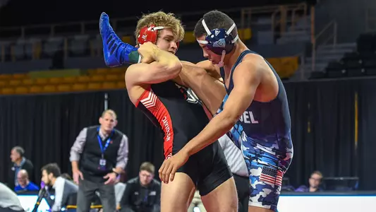 A photo of Will Baldwin at the 2019 SoCon Championship