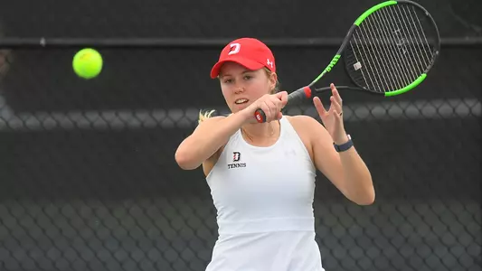 megan scholvick women's tennis action shot
