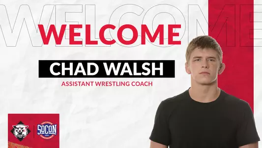 A graphic welcoming Chad Walsh