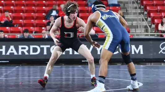 A photo of wrestler Cian Fischer against CBU
