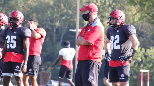 A shot of Scott Abell at practice