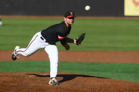 Jake Biederman pitching