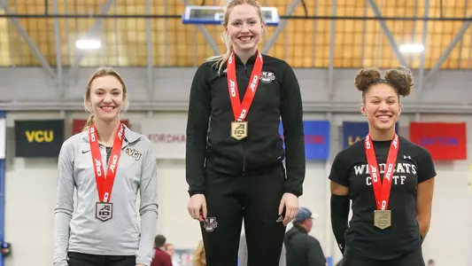 A photo of Makayla Binter on the podium