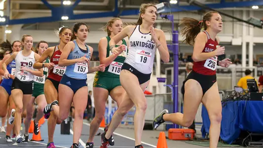 A photo of Rachel Shapiro at the A-10 Indoor Champs