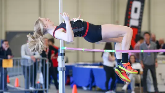 A photo of Hazel Tankard at the A-10 Indoor Champs