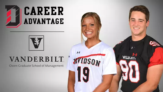 A graphic for career advantages featuring Shannon Lytle and Wyatt Hall