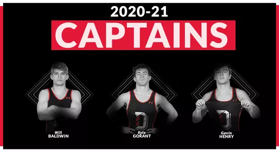 A graphic of the 2020-21 wrestling captains