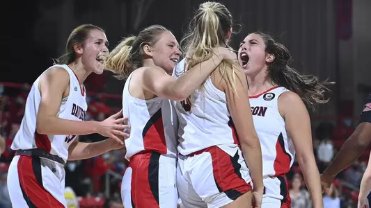 Team celebrates after Rosie's first points back