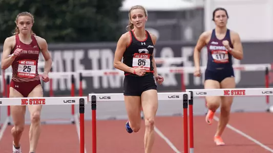 A photo of Anna Davis at the Raleigh Relays