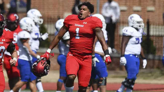 Davidson takes on Presbyterian in non-conference football action at Smith Field at Richardson Stadium  on Saturday, March 20, 2021 in Davidson, North Carolina.