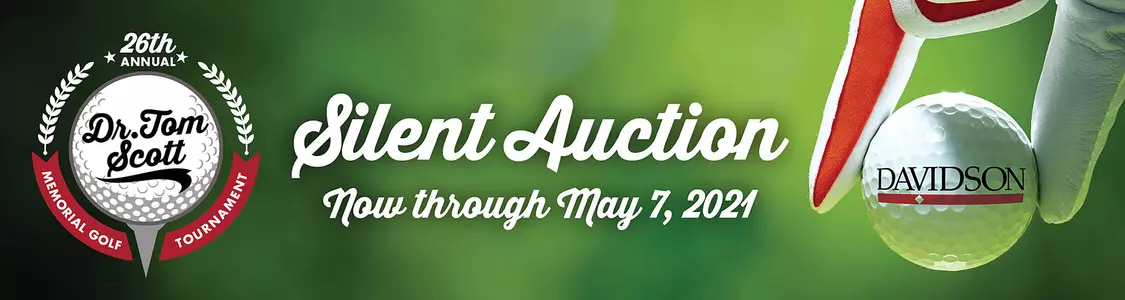2021 Dr. Tom Scott Memorial Golf Tournament Silent Auction Banner