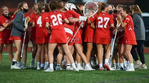 Davidson takes on High Point in non-conference women’s lacrosse action at Vert Stadium on Wednesday, March 03, 2021 in High Point, North Carolina.