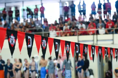 Davidson takes on Georgetown in non-conference swimming action at Charles A. Cannon Pool on Saturday, October 26, 2019 in Davidson, North Carolina.