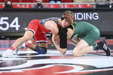 Davidson takes on George Mason in SoCon wrestling action at Belk Arena on Sunday, December 19, 2021 in Davidson, North Carolina.