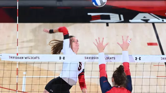 Davidson takes on Duquesne in A10 womenâ??s volleyball action at Belk Arena on Friday, September 23, 2022 in Davidson, North Carolina.