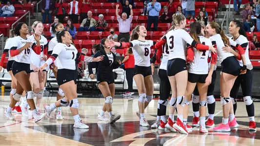 Davidson takes on Fordham in A-10 Conference womenâ??s volleyball action at Belk Arena on Friday, October 21, 2022 in Davidson, North Carolina.
