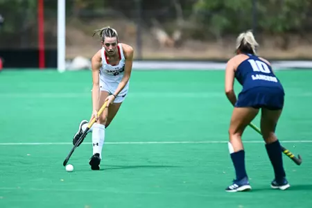 Davidson takes on Longwood in non-conference field hockey action at Carol Grotnes Belk Turf Field on Sunday, September 11, 2022 in Davidson, North Carolina.
