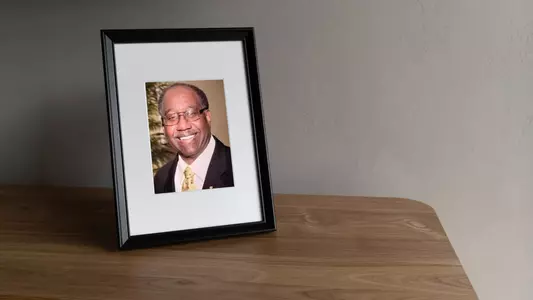 Larry Hardaway '76 Framed Photo