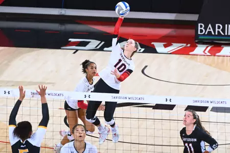 Davidson takes on VCU in A-10 women’s volleyball action at Belk Arena on Tuesday, October 04, 2022 in Davidson, North Carolina.