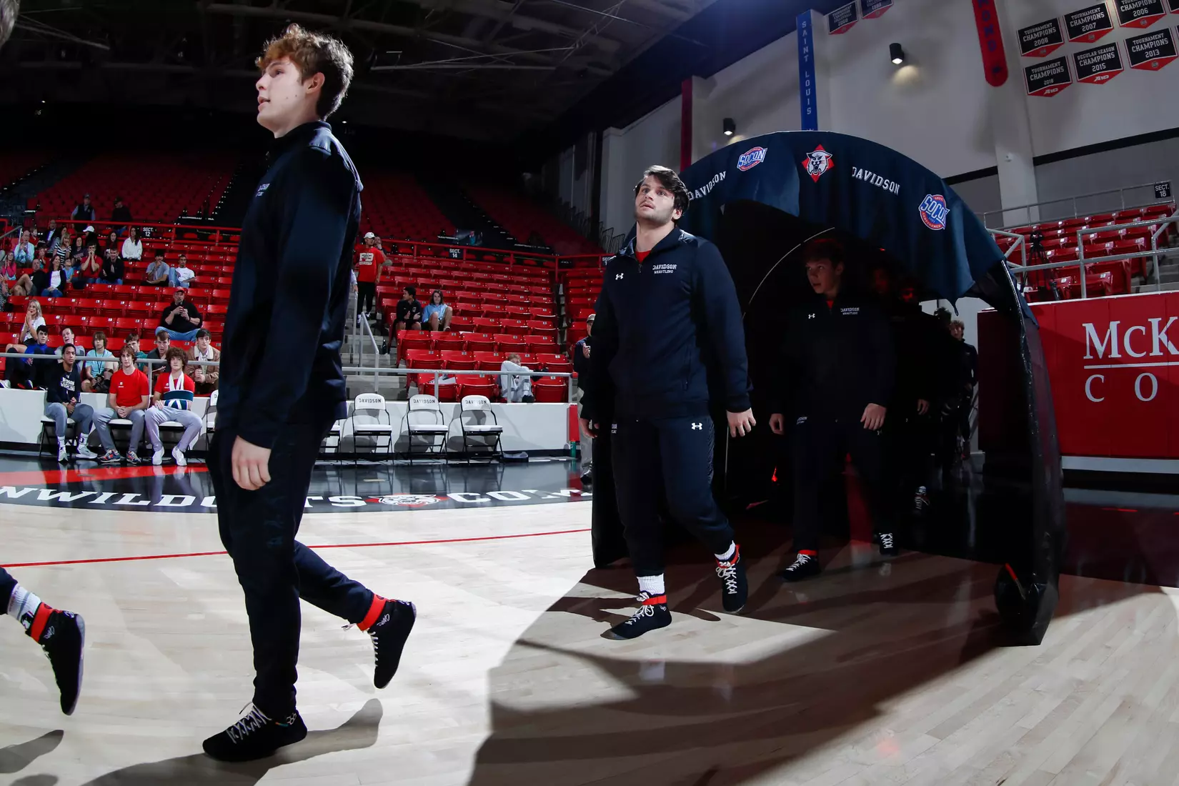 Davidson takes on Michigan State in non-conference wrestling action at Belk Arena on Friday, November 11, 2022 in Davidson, North Carolina.