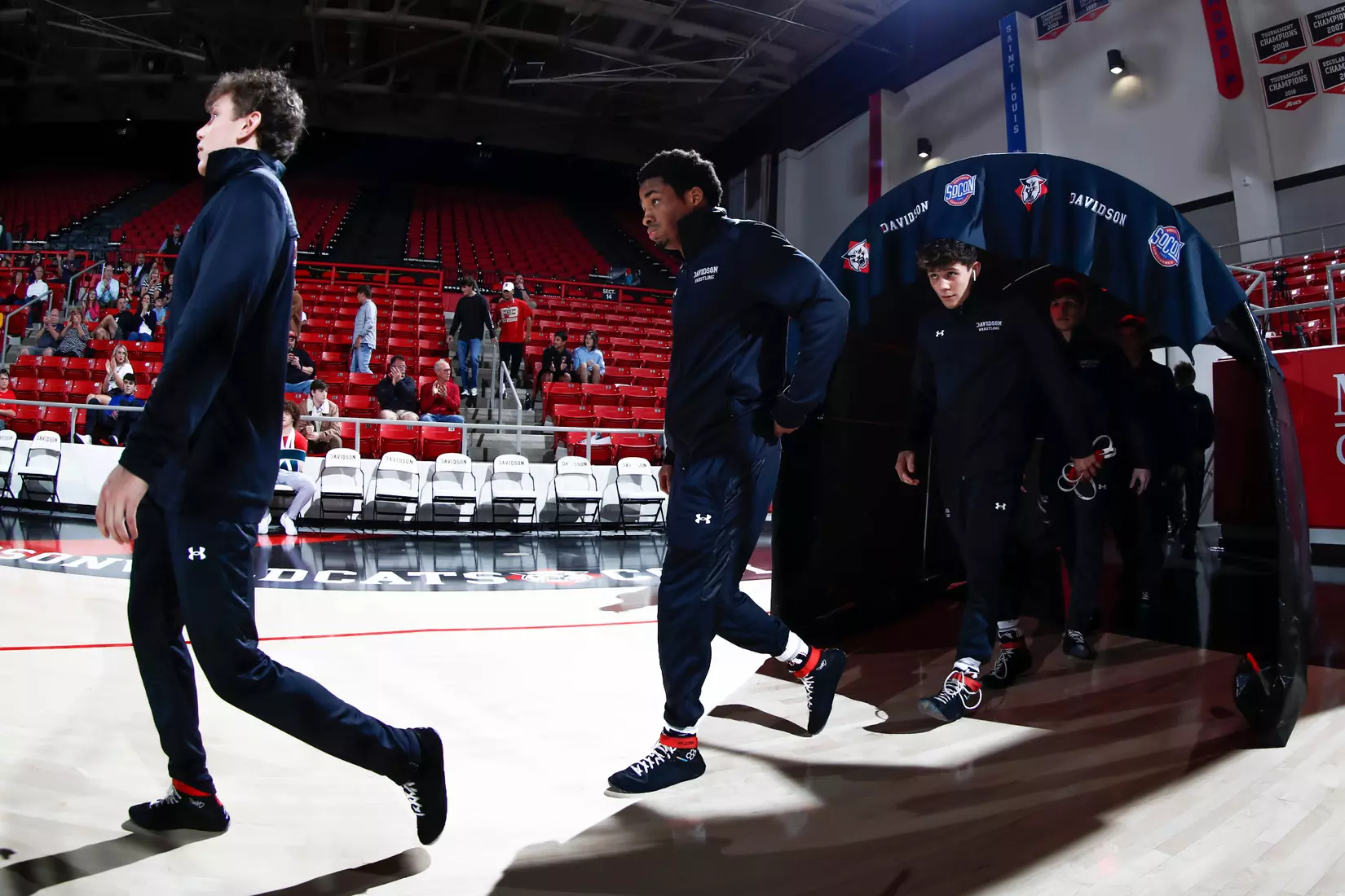 Davidson takes on Michigan State in non-conference wrestling action at Belk Arena on Friday, November 11, 2022 in Davidson, North Carolina.