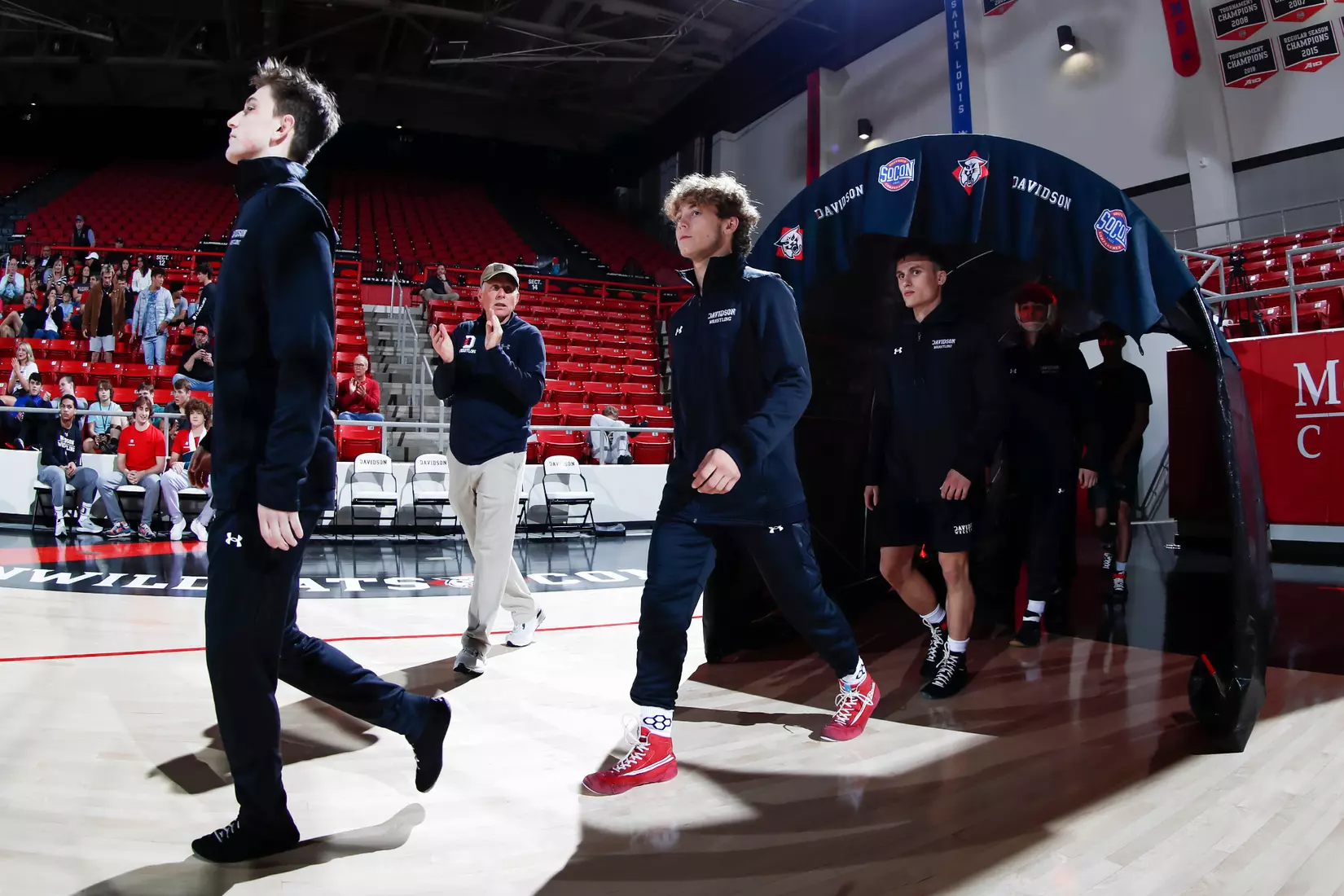 Davidson takes on Michigan State in non-conference wrestling action at Belk Arena on Friday, November 11, 2022 in Davidson, North Carolina.